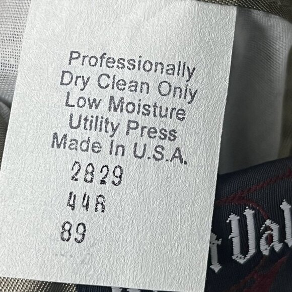 Vintage Hunt Valley Brown Tweed Wool Elbow Patch Blazer Men's 44R Sport Coat - Picture 6 of 9